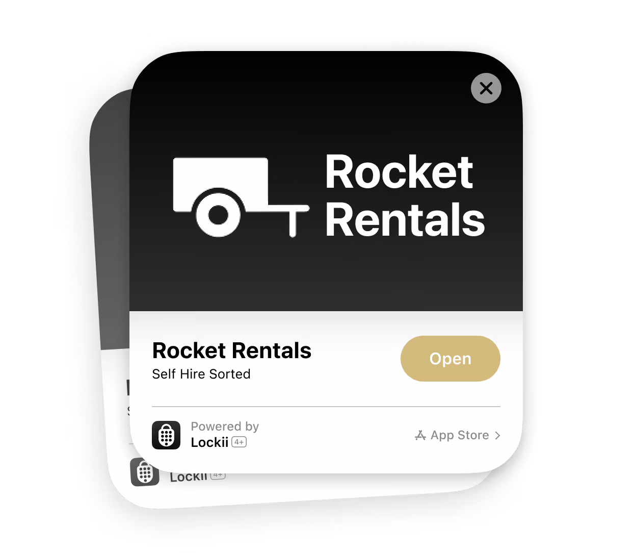 Lockii App Clip for instant contactless rental booking